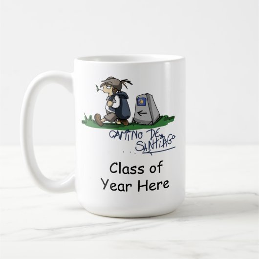 Camino 15 oz Mok met datum (Links)