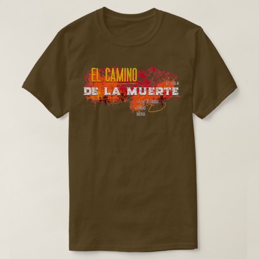 Camino de la Muerte Death Road Bolivia Sticker T-shirt (Design voorkant)