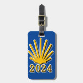 Camino de Santiago 2024 Bagagelabel (Voorkant verticaal)