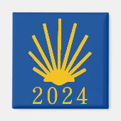 Camino de Santiago 2024 Magneet (Voorkant)