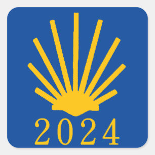 Camino de Santiago 2024 Vierkante Sticker