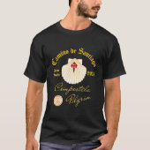 Camino De Santiago Anno Domini 2023 Scallop Shell T-shirt (Voorkant)