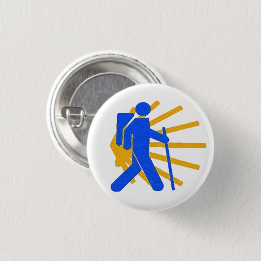 Camino de Santiago Badge Ronde Button 3,2 Cm (Voorkant /achterkant)
