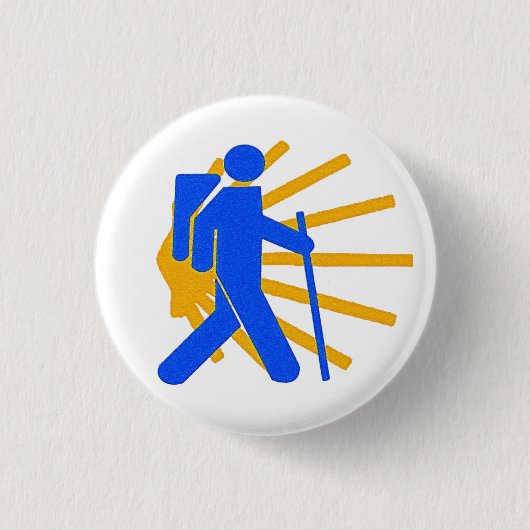 Camino de Santiago Badge Ronde Button 3,2 Cm (Voorkant)