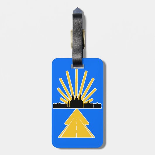 Camino de Santiago Bagage Label (Achterkant verticaal)