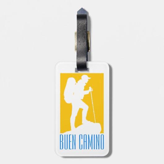 Camino de Santiago Bagagelabel (Achterkant verticaal)