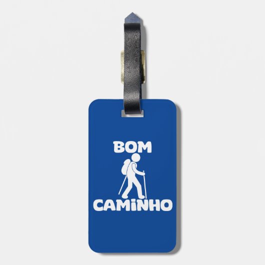 Camino de Santiago Bagagelabel (Achterkant verticaal)