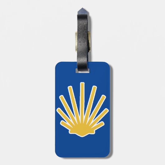 Camino de Santiago Bagagelabels (Achterkant verticaal)
