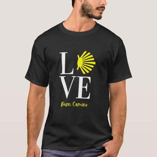 CAMINO DE SANTIAGO, BUEN CAMINO KEEPSAKE T-SHIRT (Voorkant)