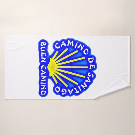 Camino de santiago buen camino Scallop Bad Handdoek (Badhanddoek)