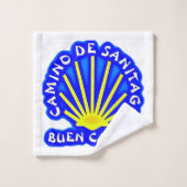 Camino de santiago buen camino Scallop Bad Handdoek (Wasdoekje)
