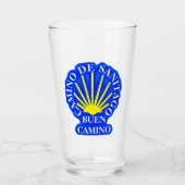 Camino de santiago buen camino Scallop Glas (Voorkant)