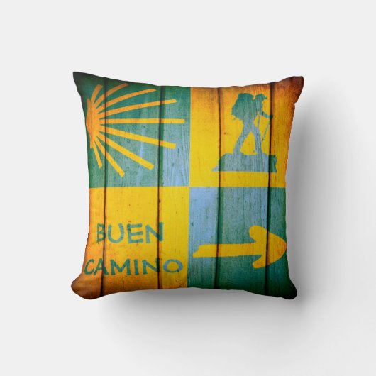 Camino de Santiago Cushion Kussen (Voorkant)