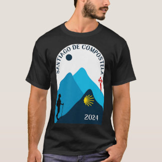 Camino de Santiago de Compostela 2024 Woman Walkin T-shirt