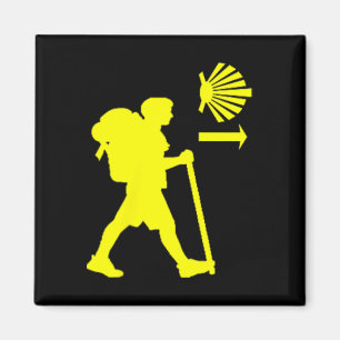 Camino De Santiago De Compostela Spanje Pelgrim Wa Magneet