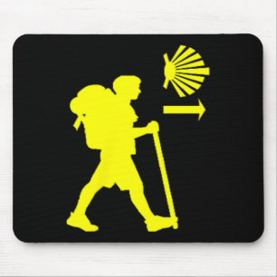 Camino De Santiago De Compostela Spanje Pelgrim Wa Muismat