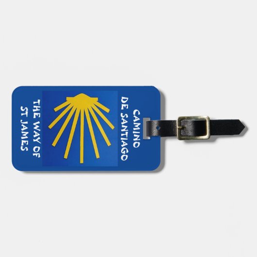 Camino de Santiago De weg van st James 0001 Bagagelabel (Voorkant horizontaal)