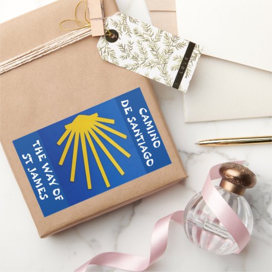 Camino de Santiago De weg van st James 0001 Rechthoekige Sticker (Geschenken)