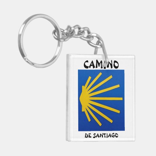 Camino de Santiago De weg van st James 0011 Sleutelhanger (Voorkant Links)
