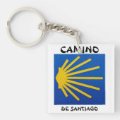 Camino de Santiago De weg van st James 0011 Sleutelhanger (Voorkant)