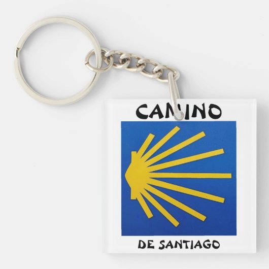 Camino de Santiago De weg van st James 0011 Sleutelhanger (Voorkant)