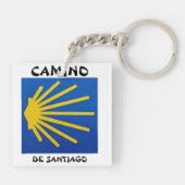 Camino de Santiago De weg van st James 0011 Sleutelhanger (Achterkant)