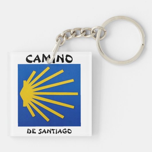 Camino de Santiago De weg van st James 0011 Sleutelhanger (Achterkant)