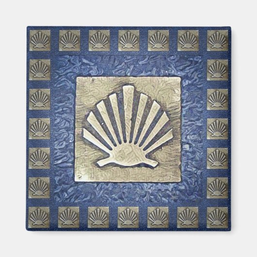 Camino de Santiago De weg van st James 0031 Magneet (Voorkant)