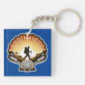 Camino de Santiago De weg van st James 0033 Sleutelhanger (Achterkant)