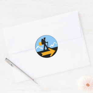 Camino de Santiago De weg van st James 0127 Ronde Sticker