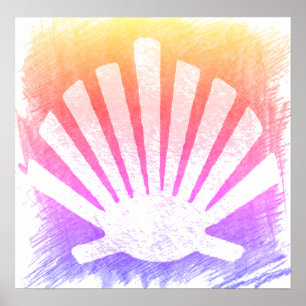 Camino de Santiago De weg van st James 0241 Poster