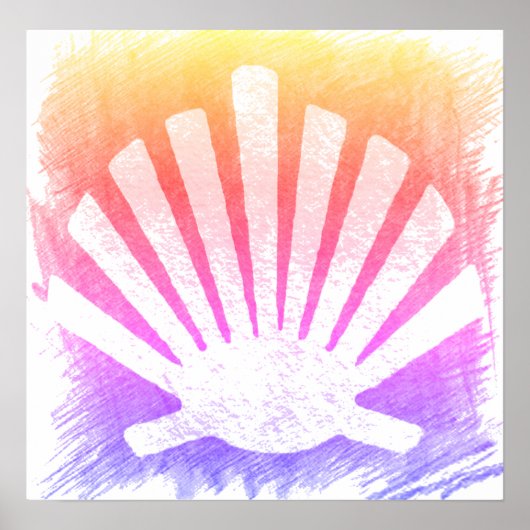 Camino de Santiago De weg van st James 0241 Poster (Voorkant)