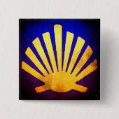 Camino de Santiago De weg van st James 0248 Vierkante Button 5,1 Cm (Voorkant)