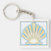 Camino de Santiago De weg van st James 0250 Sleutelhanger (Voorkant)