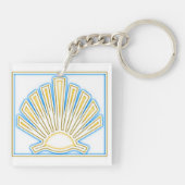 Camino de Santiago De weg van st James 0250 Sleutelhanger (Achterkant)