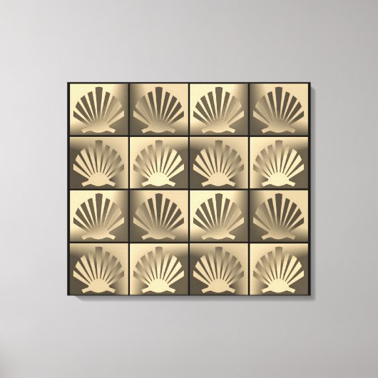 Camino de Santiago De weg van st James 0283 Canvas Afdruk (Voorkant)