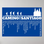 Camino de Santiago De weg van st James 0321 Poster (Voorkant)