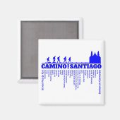 Camino de Santiago De weg van st James 0322 Magneet (Voorkant / Achterkant)