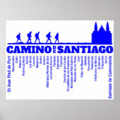 Camino de Santiago De weg van st James 0322 Poster (Voorkant)