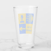 Camino de Santiago Glass Glas (Achterkant)