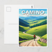 Camino de Santiago Hiker Hiking Briefkaart (Voorkant / Achterkant)