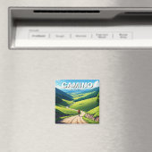 Camino de Santiago Hiker Hiking Magneet (Insitu (Vaatwasser))