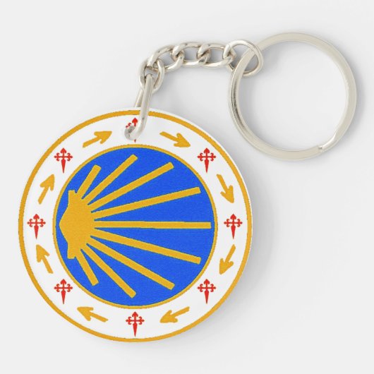 Camino de Santiago Key Ring Sleutelhanger (Achterkant)