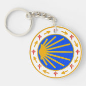 Camino de Santiago Key Ring Sleutelhanger (Voorkant)