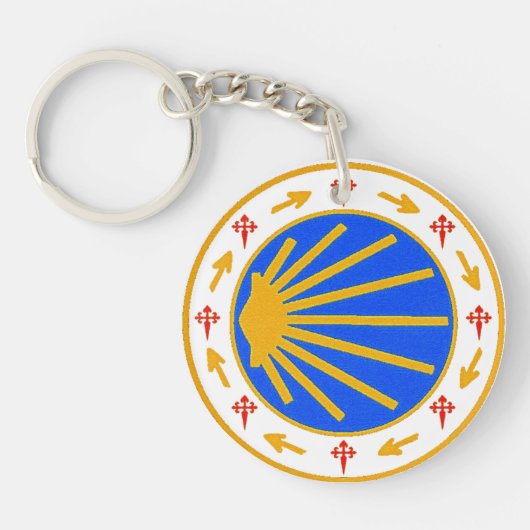 Camino de Santiago Key Ring Sleutelhanger (Voorkant)