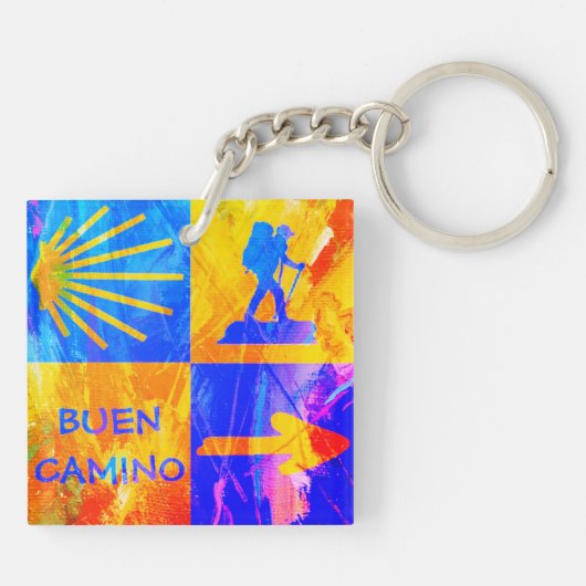Camino de Santiago Key Ring Sleutelhanger (Achterkant)