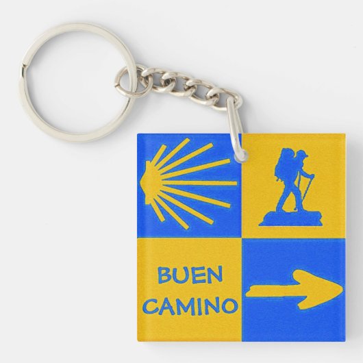 Camino de Santiago Key Ring Sleutelhanger (Voorkant)