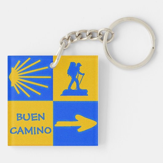 Camino de Santiago Key Ring Sleutelhanger (Achterkant)