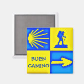 Camino de Santiago Magnet (Voorkant / Achterkant)