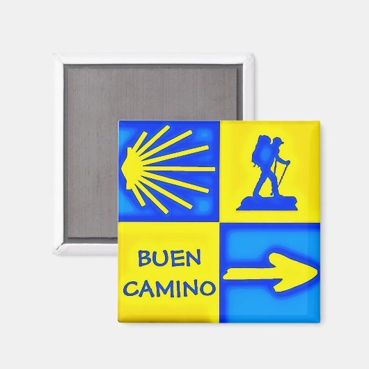 Camino de Santiago Magnet (Voorkant / Achterkant)